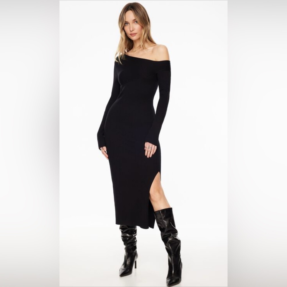 Dynamite Long Sleeve Asymmetrical Sweater Dress